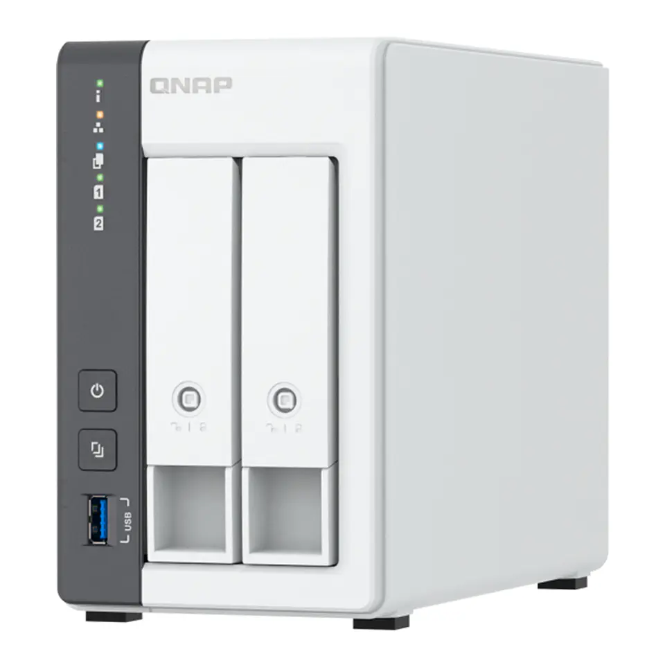 Servidor NAS QNAP TS-216G, ARM Cortex A55 4C/2GHz, 4GB RAM (On-Board), Bahias: 2x3.5