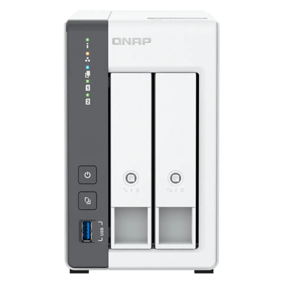Servidor NAS QNAP TS-216G, ARM Cortex A55 4C/2GHz, 4GB RAM (On-Board), Bahias: 2x3.5