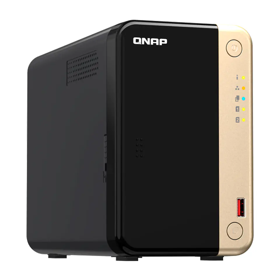 Servidor NAS QNAP TS-264-8G, Celeron N5095 4C / 2.9GHz, 8GB RAM, Bahias: 2 x 3.5
