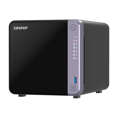 Servidor NAS Qnap TS-432X-4G, Arm AL524 4C/2GHz, 4GB RAM Sodimm, Bahias: 4x3.5" SATA