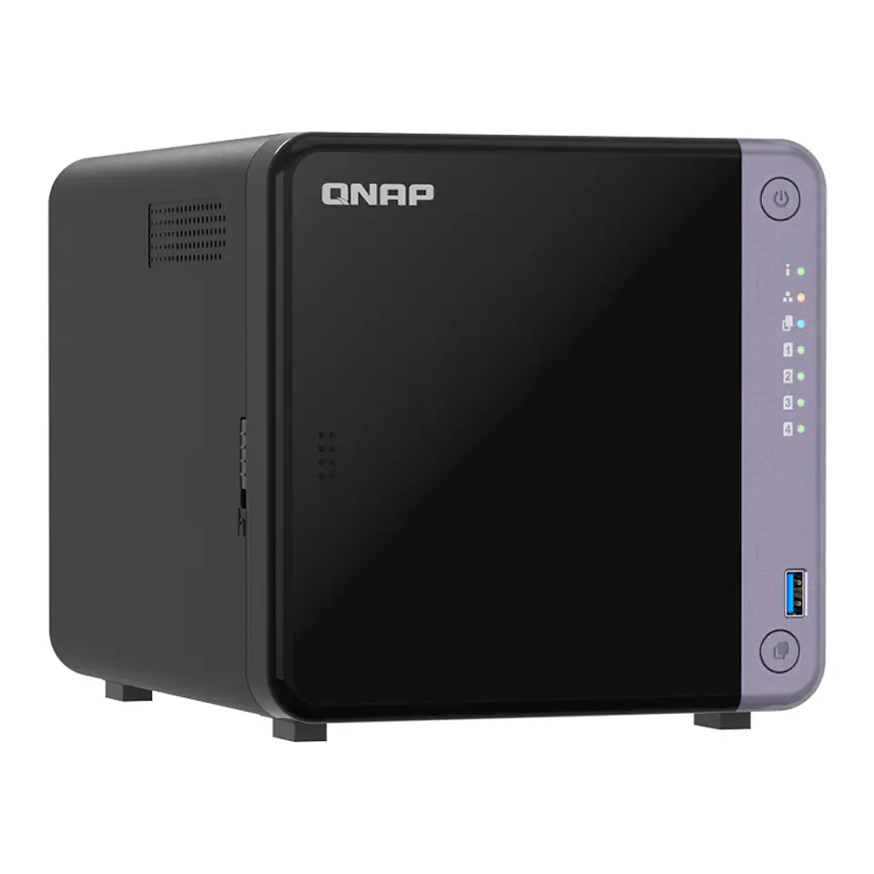 Servidor NAS Qnap TS-432X-4G, Arm AL524 4C/2GHz, 4GB RAM Sodimm, Bahias: 4x3.5