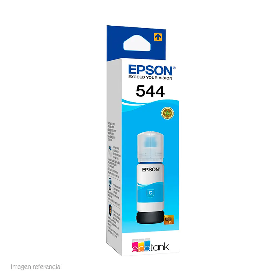 Botella de tinta EPSON T544220-AL, color Cian, contenido 65ml. 1