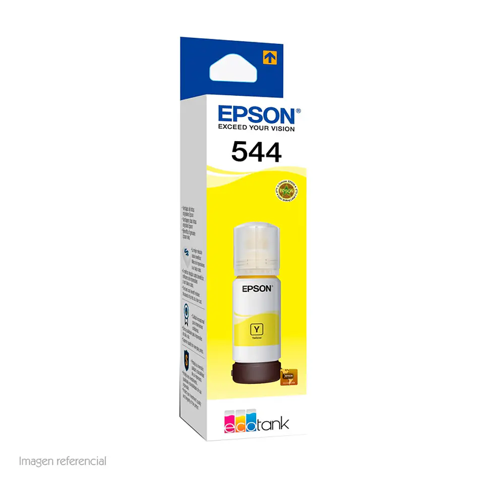 Botella de tinta EPSON T544420-AL, color Amarillo, contenido 65ml. 1