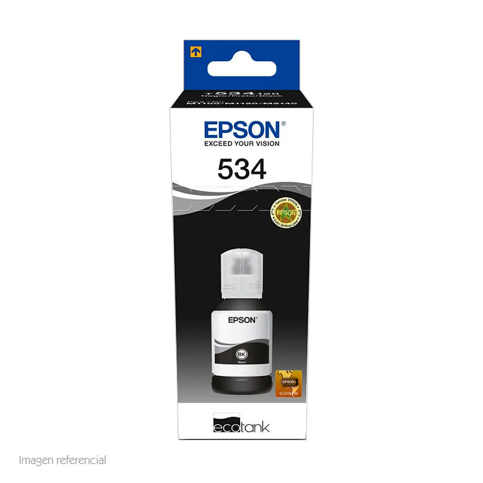 Botella de tinta EPSON T534120-AL, color negro, contenido 120ml. 1