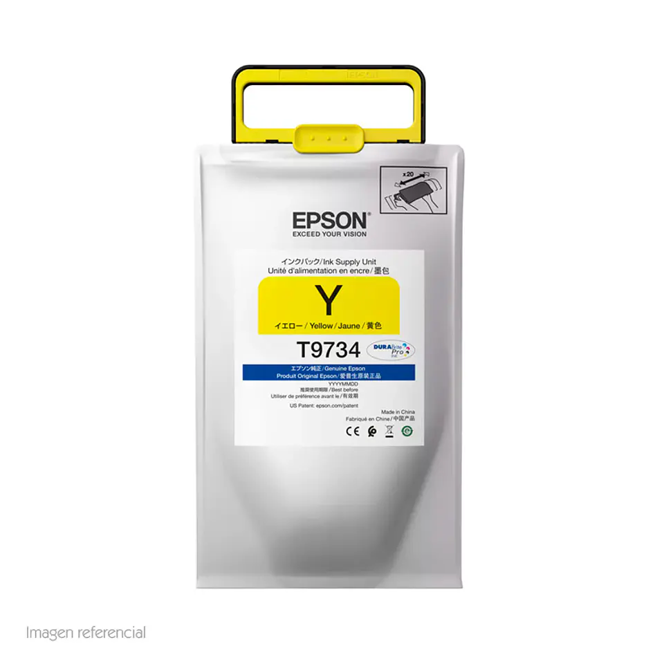 Bolsa de tinta EPSON DURABrite Pro T973420, color Yellow. 1
