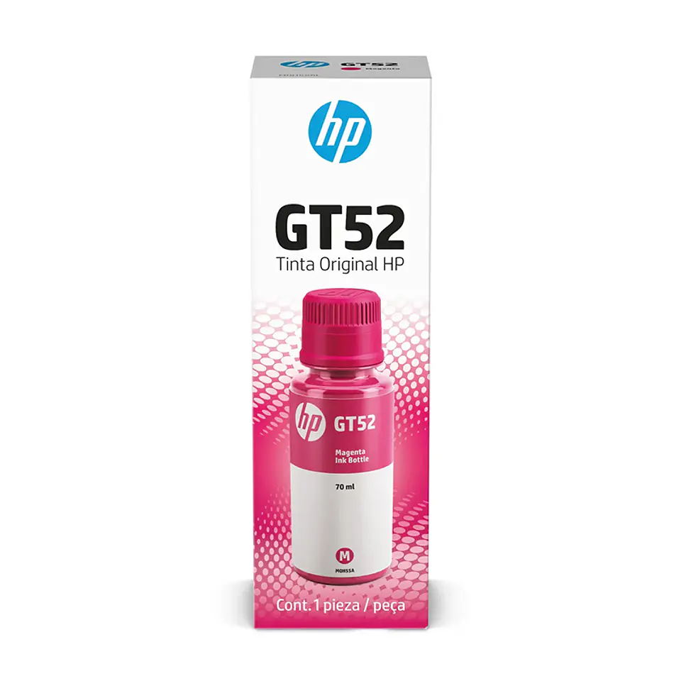 Botella de tinta original Magenta HP GT52 (M0H55AL), 70ml. 1