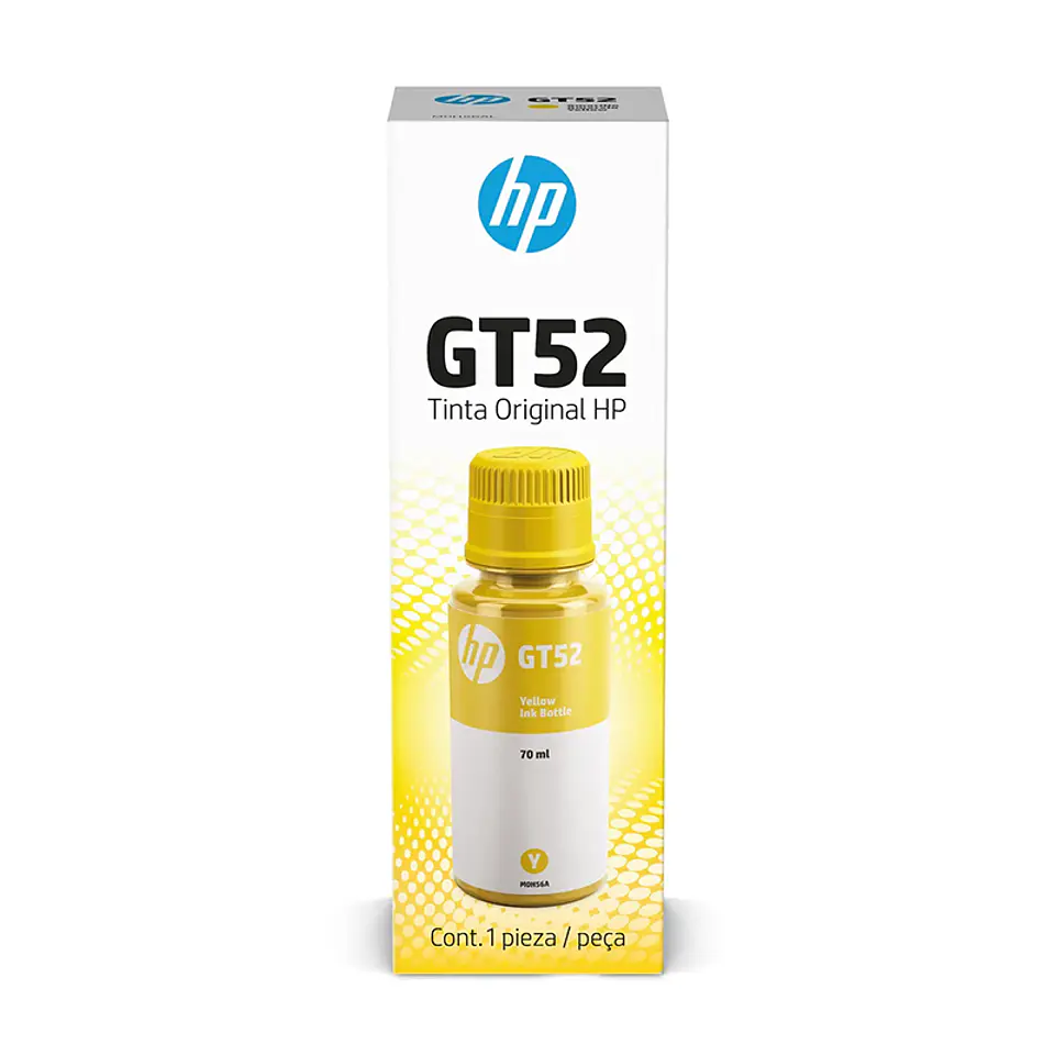 Botella de tinta original Amarillo HP GT52 (M0H56AL), 70ml. 1