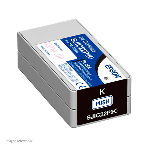 Cartucho de Tinta EPSON color negro para impresoras Epson TM-C3500.