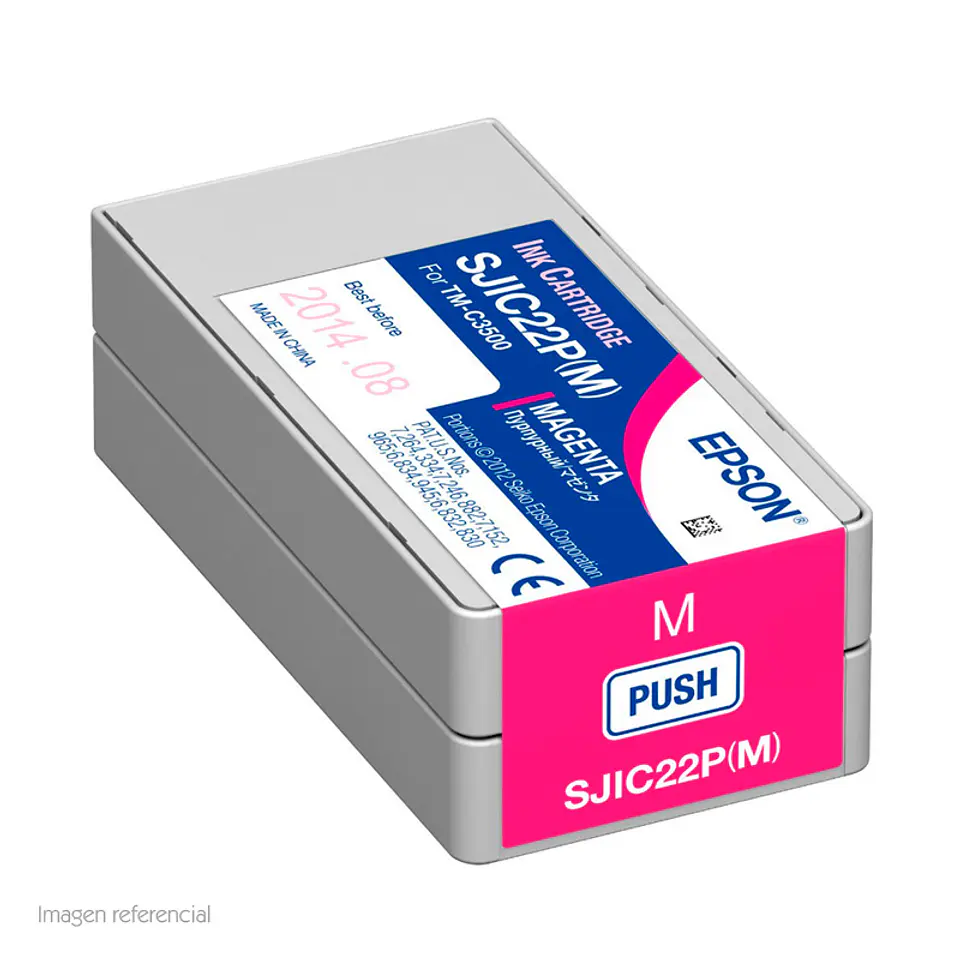 Cartucho de Tinta EPSON color Magenta para impresoras Epson TM-C3500. 1