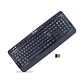 Teclado inalámbrico TEROS TE-4074CS, 2.4Ghz, USB, negro - Miniatura 1