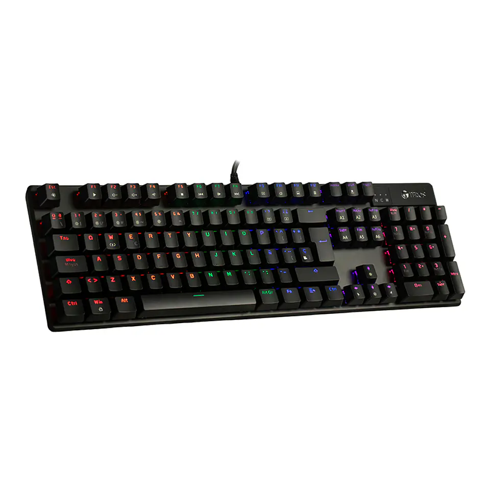 Teclado mecánico TE-4068G, retroiluminación rainbow, USB 2.0, español, color negro 1
