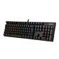 Teclado mecánico TE-4068G, retroiluminación rainbow, USB 2.0, español, color negro - Miniatura 2