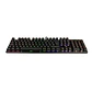Teclado mecánico TE-4068G, retroiluminación rainbow, USB 2.0, español, color negro - Miniatura 4
