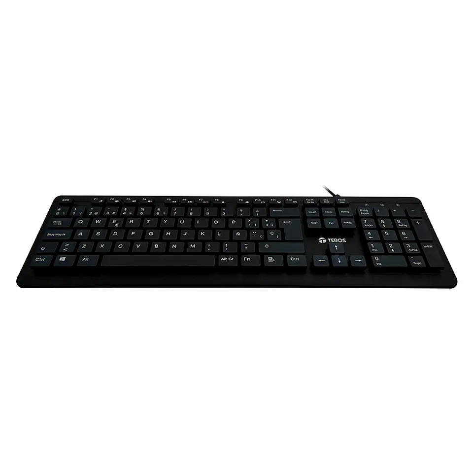 Teclado lavable TEROS TE-4065N, IPX7, USB, negro 4