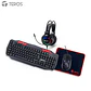 Kit 4 en 1 Teclado + Mouse + Auriculares + Mousepad TEROS TE-5014S - Miniatura 1