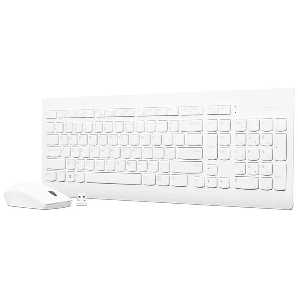 Kit de Teclado + Mouse combo, LENOVO 510, Inalámbrico, Color Blanco 1