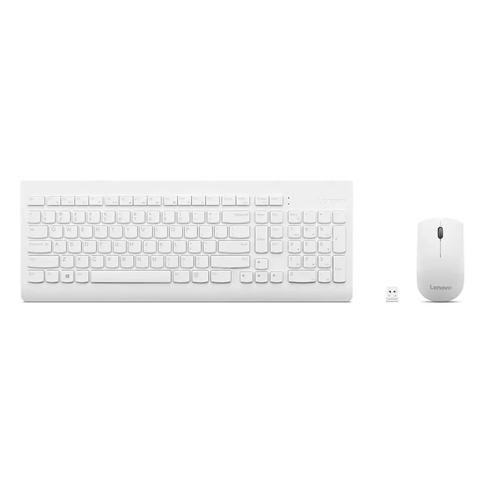 Kit de Teclado + Mouse combo, LENOVO 510, Inalámbrico, Color Blanco 3