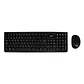 Kit teclado y mouse TEROS TE-4071S, inalámbrico, 2.4 GHz, acabado elegante, negro, español - Miniatura 1