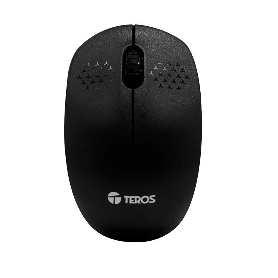 Kit teclado y mouse TEROS TE-4071S, inalámbrico, 2.4 GHz, acabado elegante, negro, español 3
