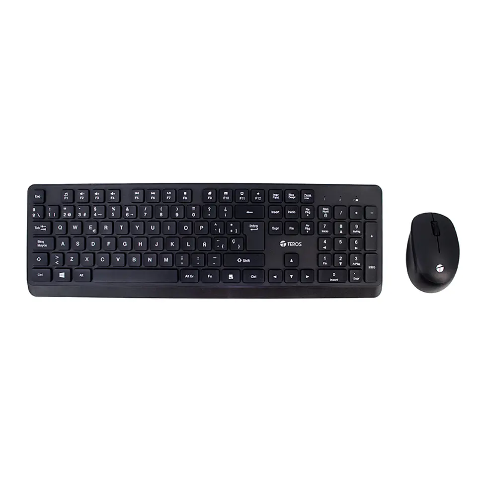 Kit inalámbrico teclado + mouse TEROS TE-5011CS, 2.4GHz, 1000DPI, español, negro 1