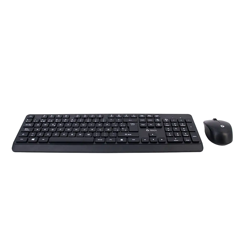 Kit inalámbrico teclado + mouse TEROS TE-5011CS, 2.4GHz, 1000DPI, español, negro 2