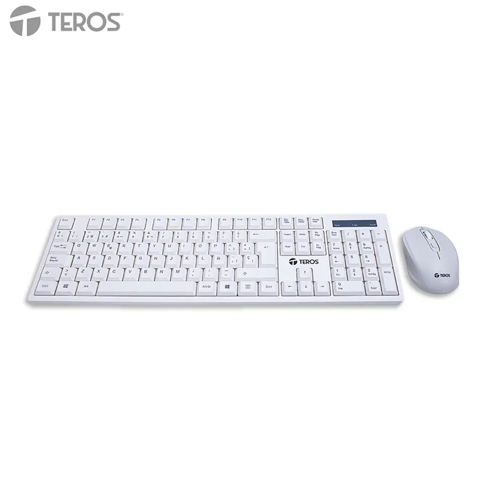 Combo inalámbrico Teclado + Mouse TEROS TE-5016S, blanco 1