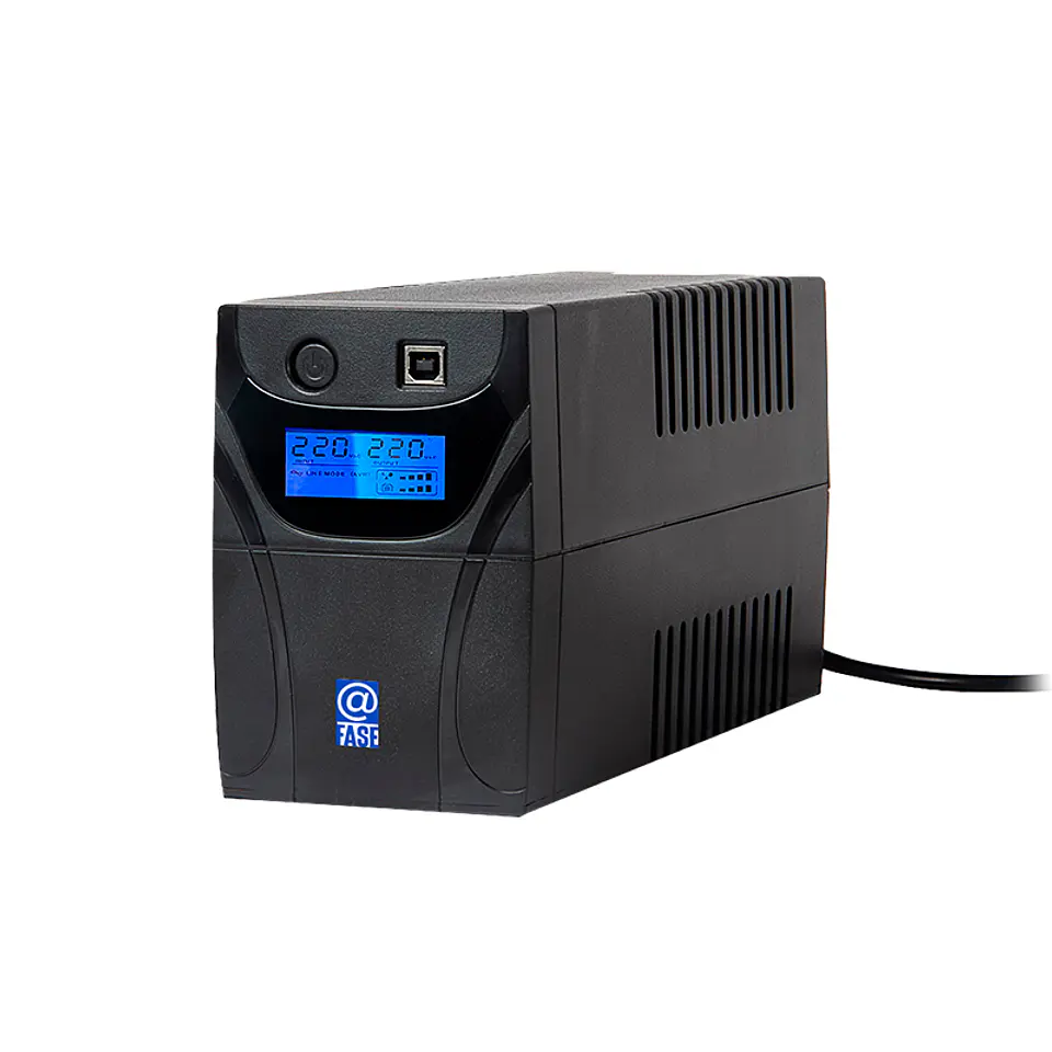 UPS Interactivo Elise @Fase, AUR-650-LCD-USB, 650VA / 360W, Puerto inteligente USB-HID. 1