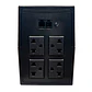 UPS Interactivo Elise @Fase, AUR-850-LCD-USB, 850VA / 480W, Puerto inteligente USB-HID. - Miniatura 2