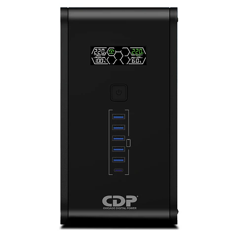 UPS Interactivo CDP (Chicago Digital Power) R-Smart 751i, 750VA / 375W