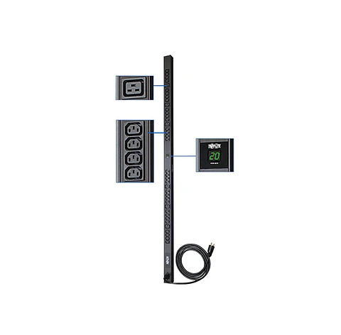Unidad de distribución de energía Tripp-Lite PDUMV20HV, monofásico con medidor digital.
