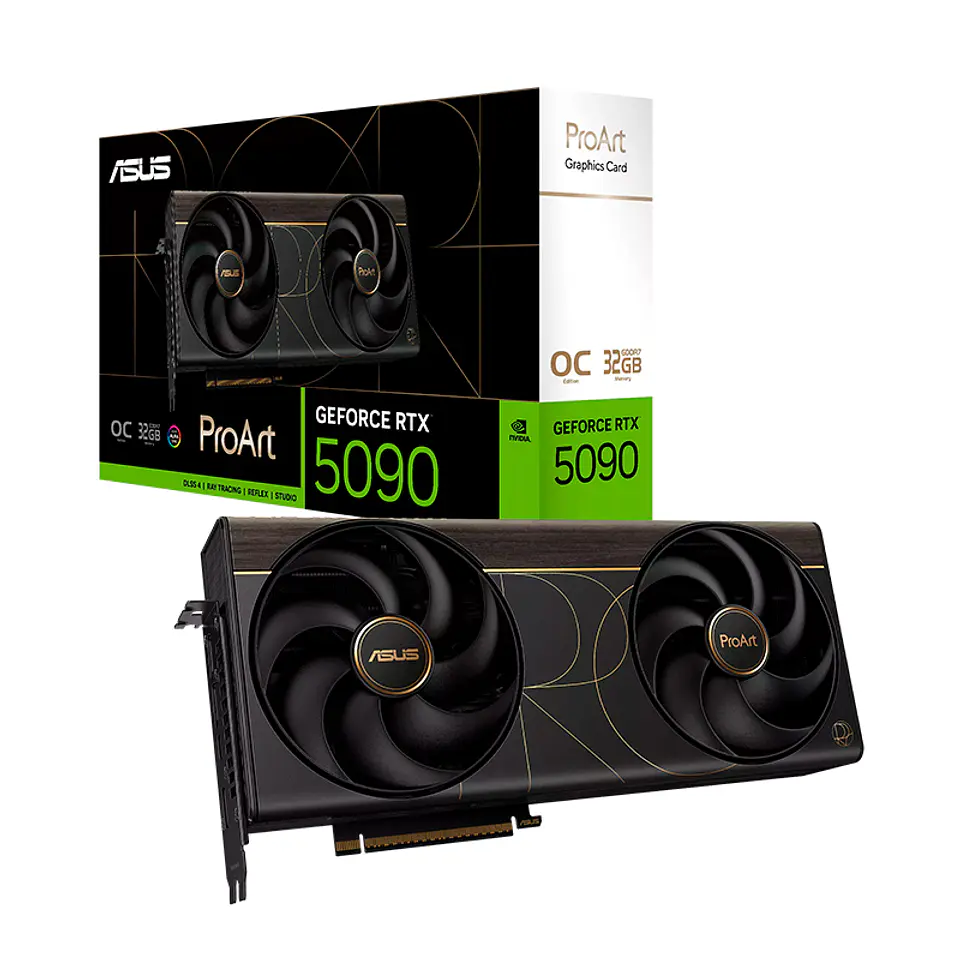 Tarjeta de video ASUS ProArt GeForce RTX 5090 OC Edition, 32GB GDDR7, PCIe Gen 5.0 x16 1