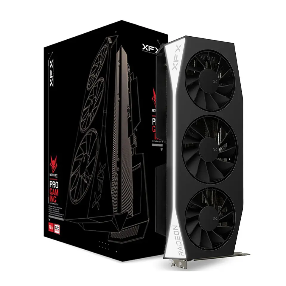 Tarjeta de video XFX Mercury AMD Radeon RX 9060 XT OC Gaming Edition, 16GB GDDR6, PCIe5 5