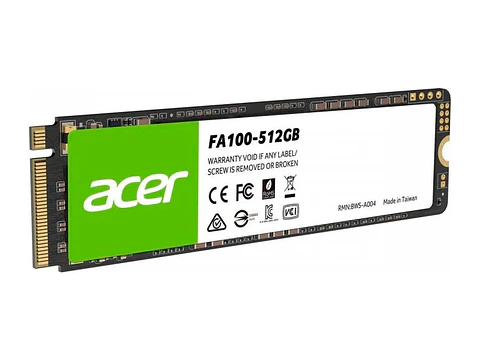 Acer BL.9BWWA.119 - Unidad en Estado Solido (SSD) FA100 512GB M.2 PCIe NVMe