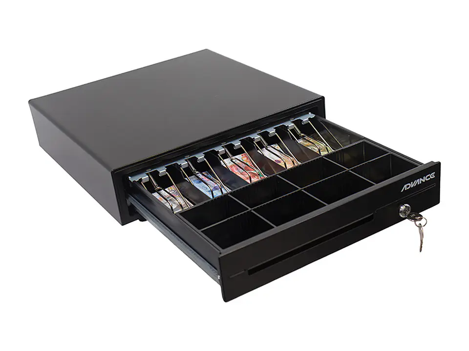 Advance ADV-6406 - Caja para efectivo, 5 ranuras, RJ11, Negro 4