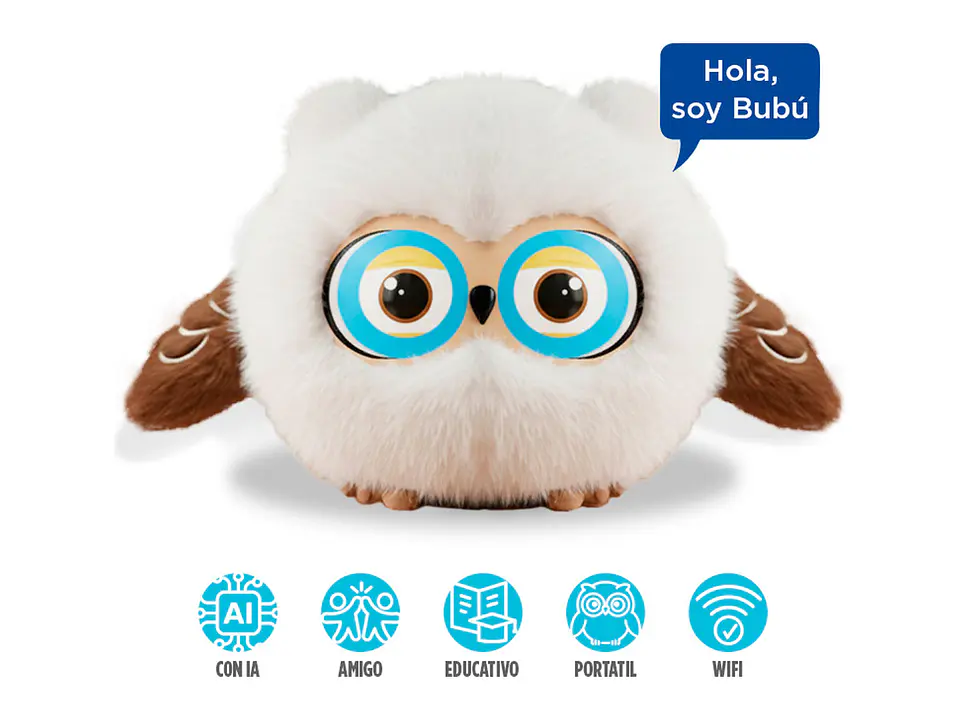 Juguete interactivo con IA Bubú el Búho ChatGPT 4o, App Tuya Smart, 1200mAh, Felpa 2