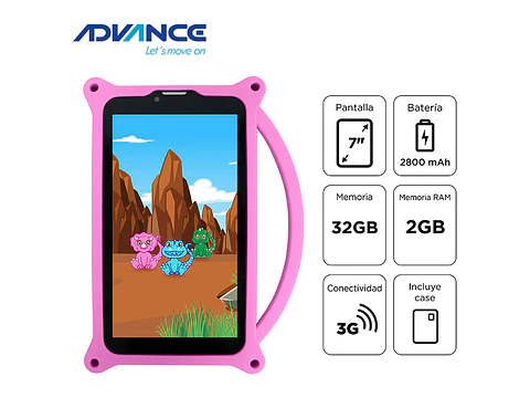 Advance ADV-TR6955 - Tablet Intro TR6955, 7" IPS 1024x600, Android 11 Go, 3G, Dual SIM, 32GB, RAM 2GB