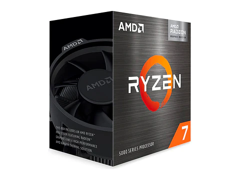 AMD 100-100000263BOX - Procesador Ryzen 7 5700G, 3.80 / 4.60GHz, 16MB L3, 8-Core, AM4, 7nm, 65W