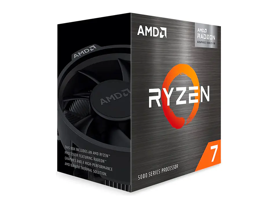 AMD 100-100000263BOX - Procesador Ryzen 7 5700G, 3.80 / 4.60GHz, 16MB L3, 8-Core, AM4, 7nm, 65W 1