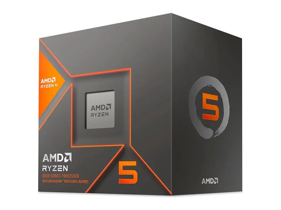 AMD 100-100001237BOX - Procesador Ryzen 5 8600G 4.30 / 5.00 GHz, 16MB L3 Cache, 6-Cores, 4nm, TDP: 65W 1