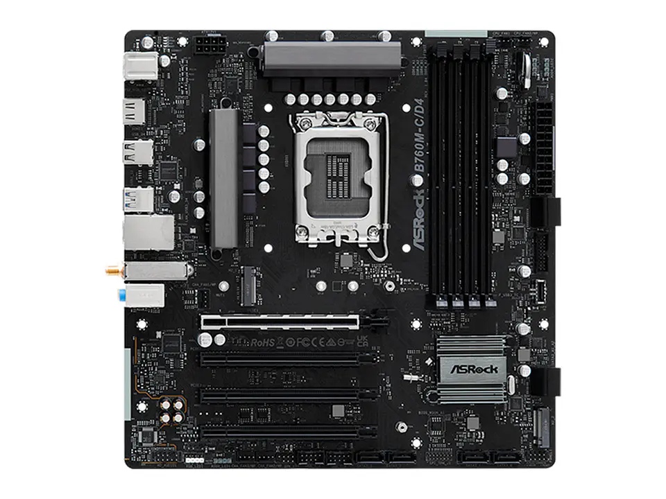 Motherboard ASROCK B760M-C/D4, Chipset Intel B760, LGA1700, mATX 1