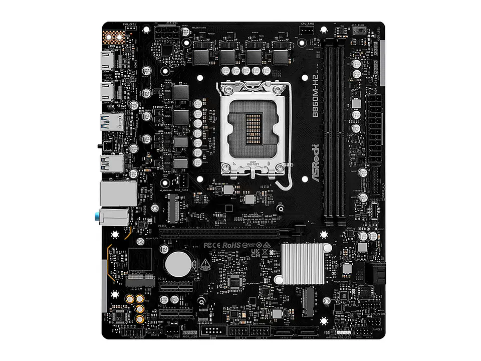 ASRock B860M-H2 - Motherboard, Chipset Intel B860, LGA 1851, 2xHDMI, mATX 1