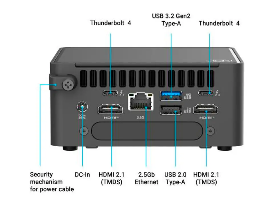 ASUS 90AR00Q2-M00230 - Barebone NUC 15 Pro, Intel Core 3 100U 1.2 / 4.7GHz/6C/8T/10MB Smart Cache 1