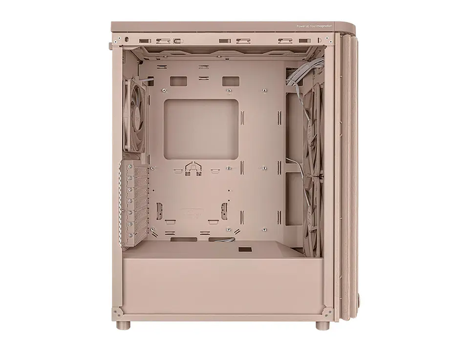 ASUS PA401/BEIGE/WOOD/TG - Case ProArt PA401 Wood Edition Beige - Tempered Glass Panel 3