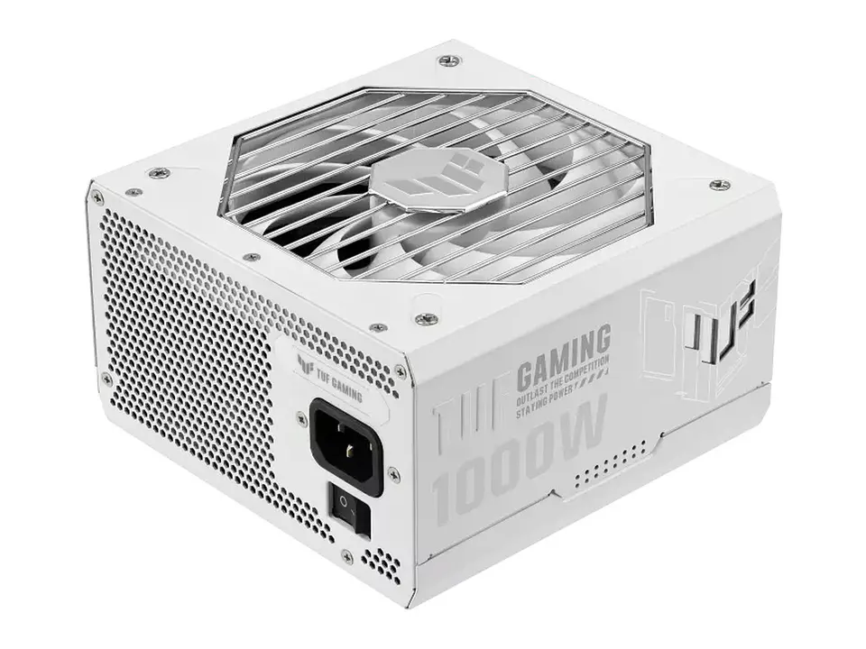 ASUS TUF-GAMING-1000G-WHITE - Fuente de alimentación TUF Gaming 1000W Gold White Edition, 80 PLUS Gold, Formato ATX 1