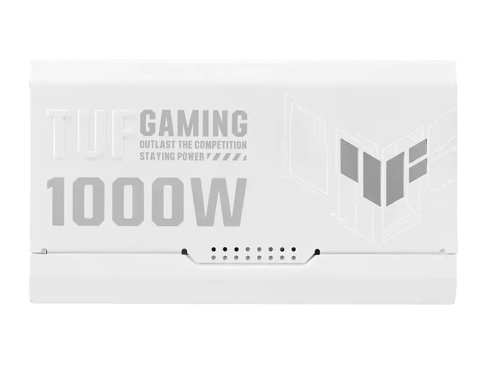 ASUS TUF-GAMING-1000G-WHITE - Fuente de alimentación TUF Gaming 1000W Gold White Edition, 80 PLUS Gold, Formato ATX 2