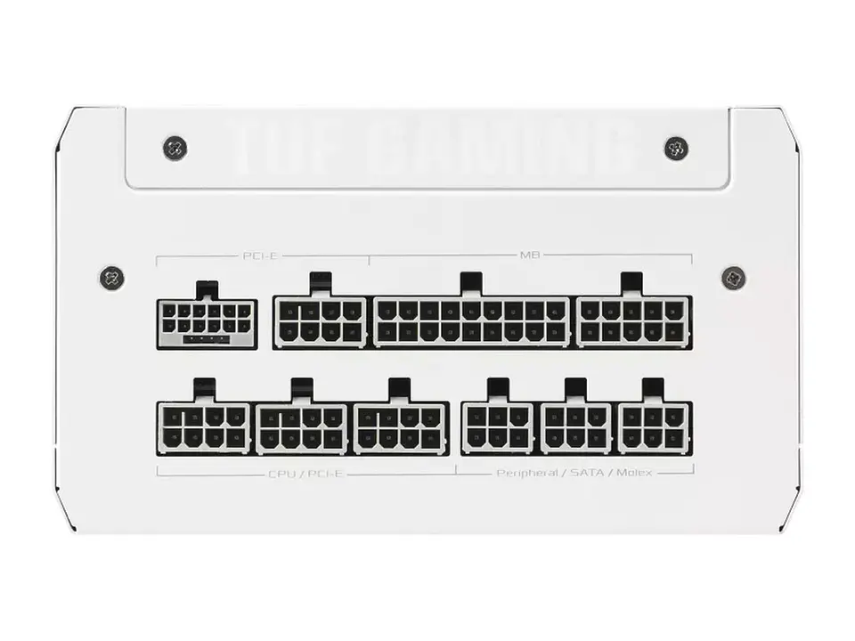 ASUS TUF-GAMING-1000G-WHITE - Fuente de alimentación TUF Gaming 1000W Gold White Edition, 80 PLUS Gold, Formato ATX 4