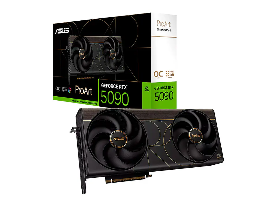 ASUS PROART-RTX5090-O32G - Tarjeta de video ProArt GeForce RTX 5090 OC Edition, 32GB GDDR7, PCIe Gen 5.0 x16 1