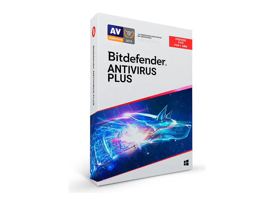 Bitdefender B11010059 - Software Antivirus Plus, Licencia para 3 PCs, por 12 Meses 1
