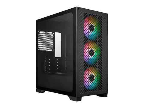 Cooler Master E301-KGNN-S00 - Case Elite 301, MiniTower, Negro, ATX, USB 3.2 Gen 1 Tipo-C / Tipo-A, Audio