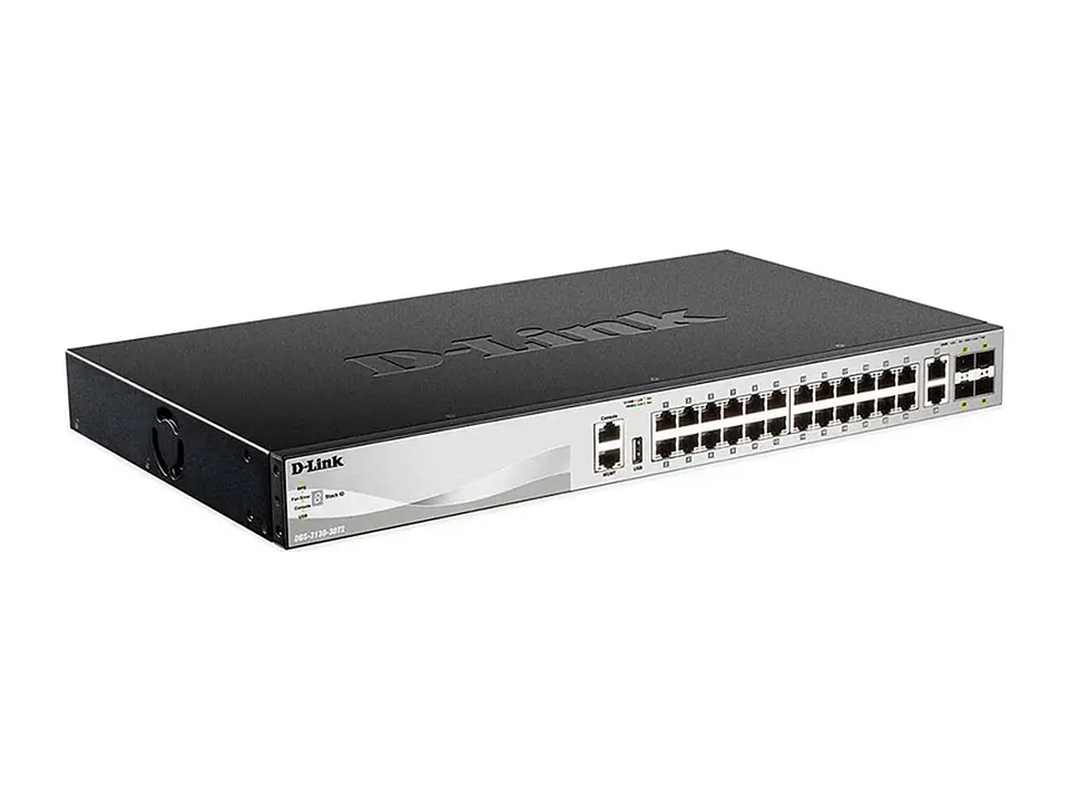D-Link DGS-3130-30TS - Switch, Administrable, Apilable de capa 3 1